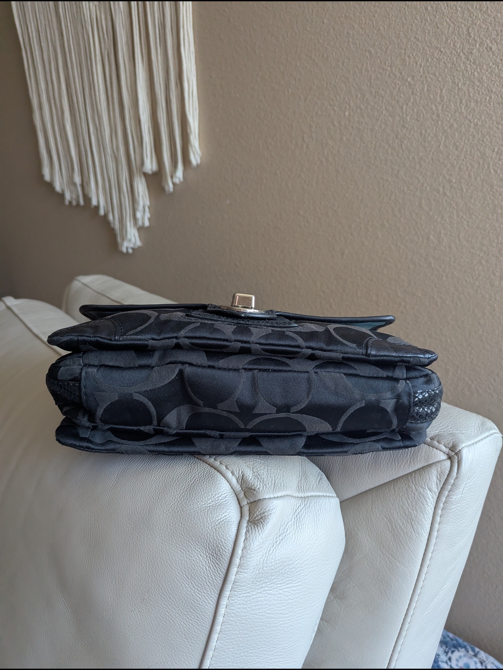 VINTAGE Coach Peyton Signature Flap Shoulder - Picture 8 of 14